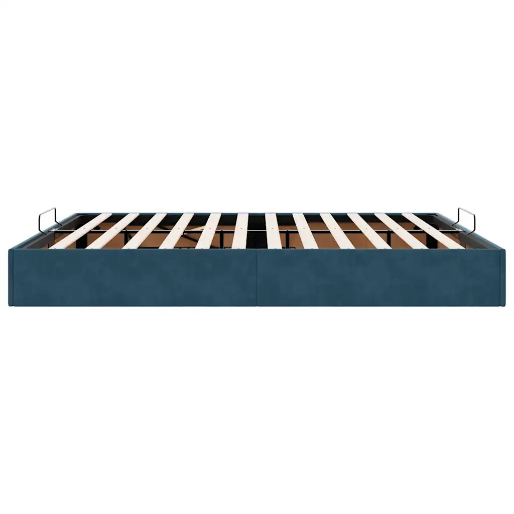 Struttura Letto Pouf senza Materasso-Giroletto con contenitore 180x200 cm in Velluto 592931