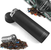 Infusore da Viaggio 450 ml - BPA Libero, Inox, Impermeabile - Oltre a Infusore per Frutta e Tè - Termos da Viaggio per Bevande, Caffè e Tè