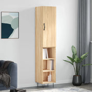 vidaXL Credenza Rovere Sonoma 34,5x34x180 cm in Legno Multistrato