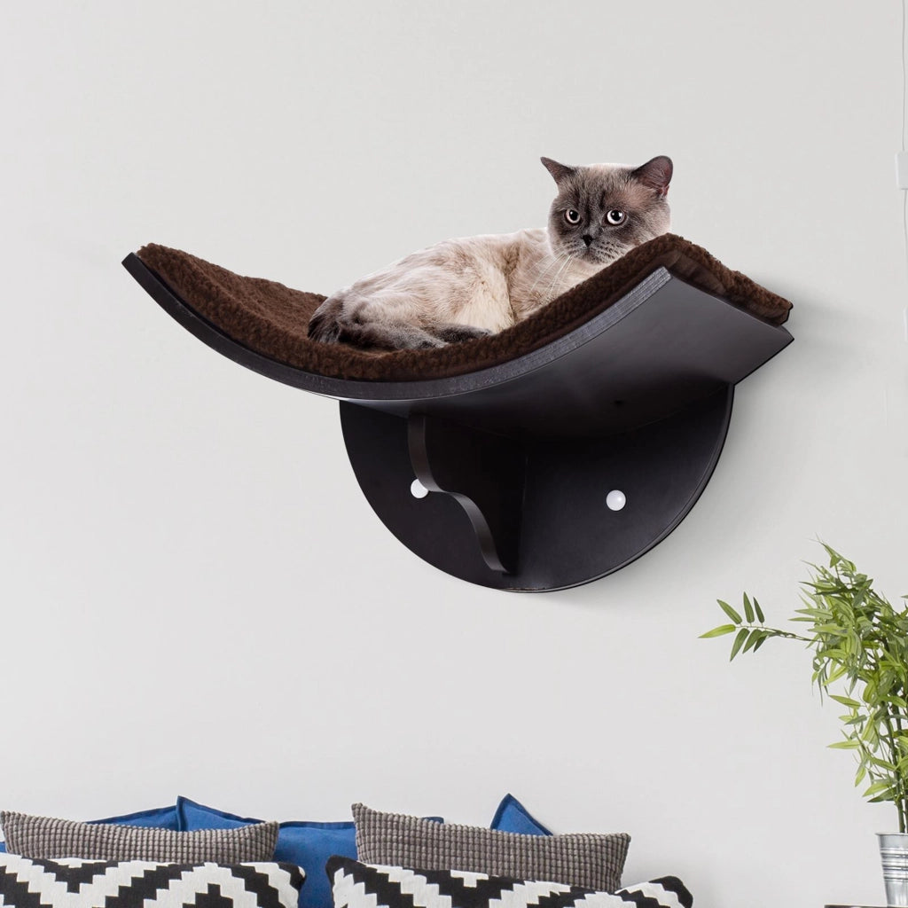 Libreria per gatti ¨C zephmum ¨C marrone, montaggio a parete, 4.5 kg
