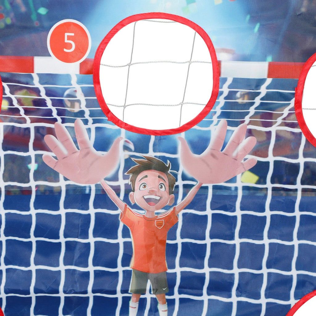 Porta da Handball per Bambini con 5 Zone Bersaglio e Pallone ¨C zephmum ¨C 116x48x76 cm Bianco