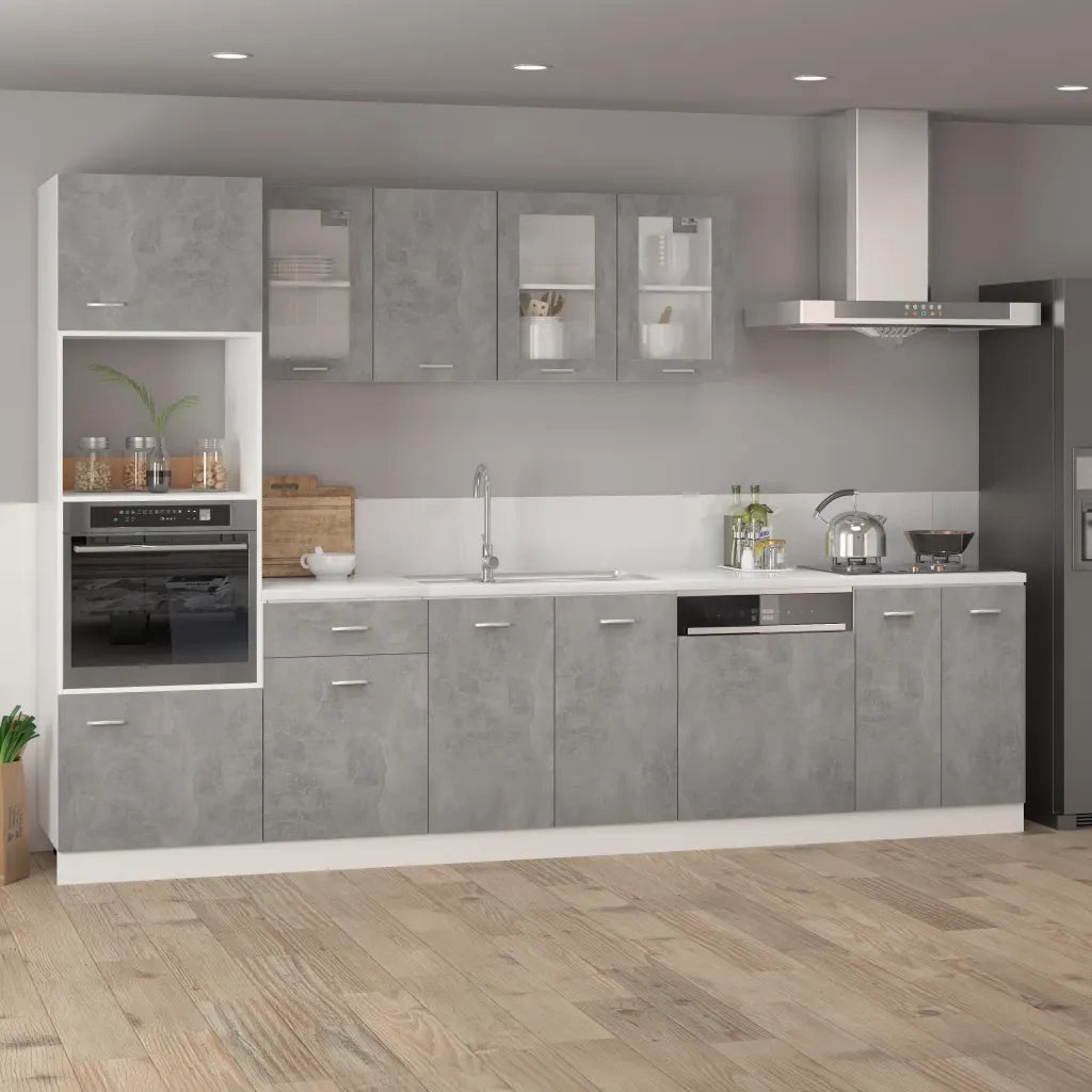 Mobile Pensile Grigio Cemento 39,5x31x60cm in Legno Multistratocod mxl 73206