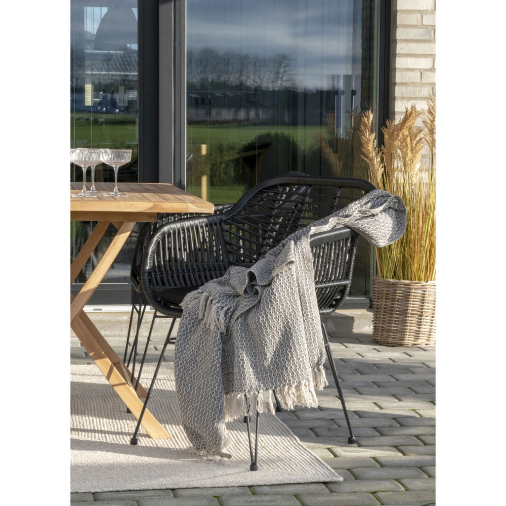 Tappeto Rettangolare Menorca, Beige, Pet, 200x140x1 cm