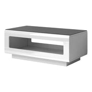 Tavolino BREDA – Bianco lucido – 110x60 cm – Stile design moderno