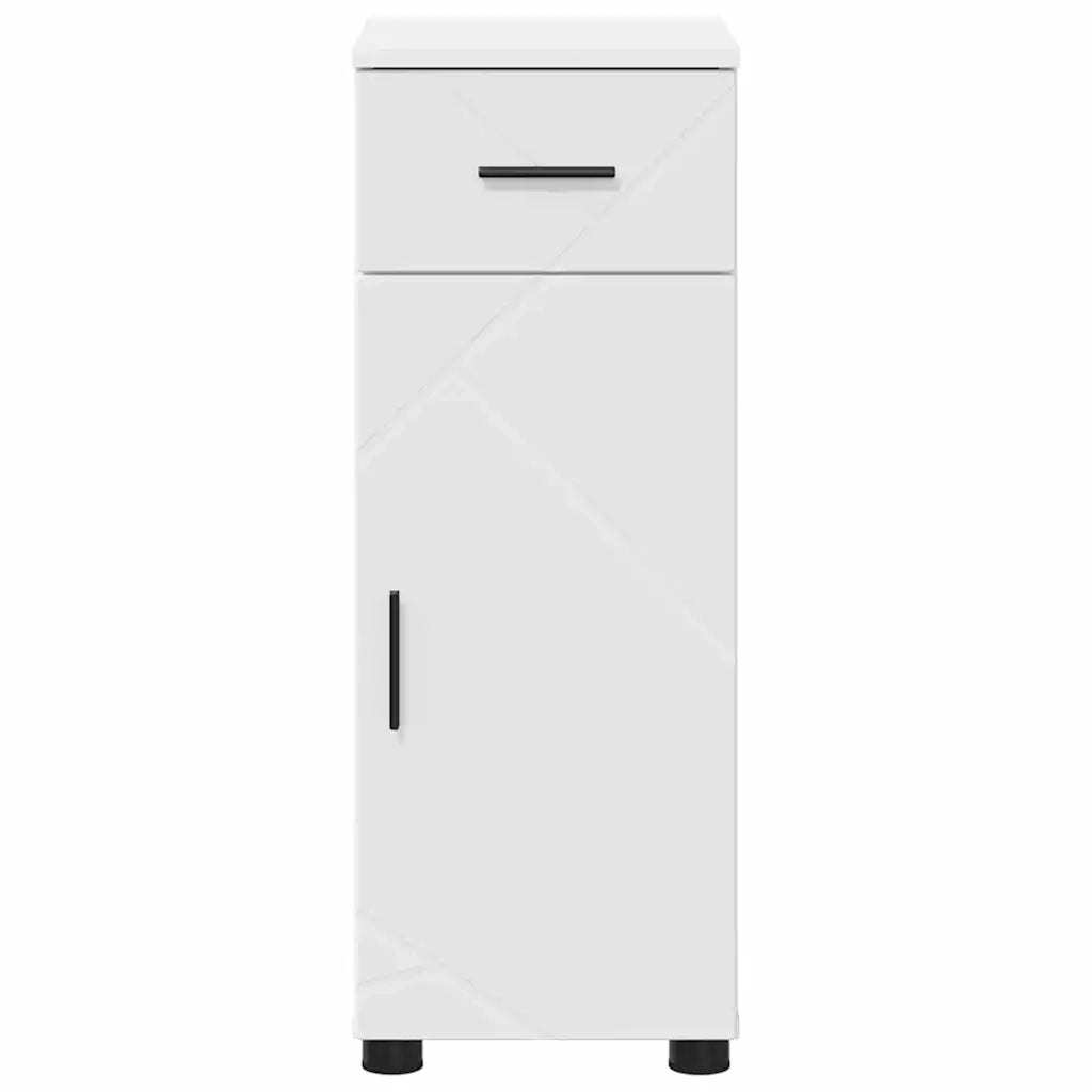 Mobile da Bagno con cassetto con porta Bianco 30 x 35 x 80 cm