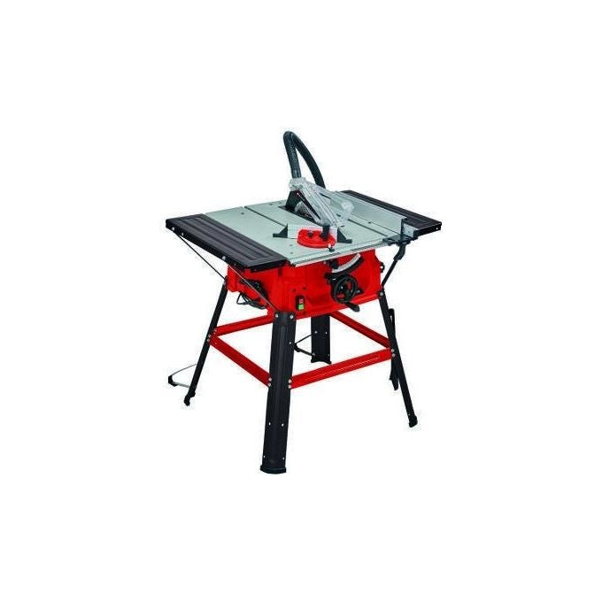 Einhell 4340490 TC-TS 2025-2 U Sega circolare da banco 2000 W regolazione altezza e inclinazione lama guida parallela arresto angolare ±60° aspirazione integrata colore Rosso-Argento
