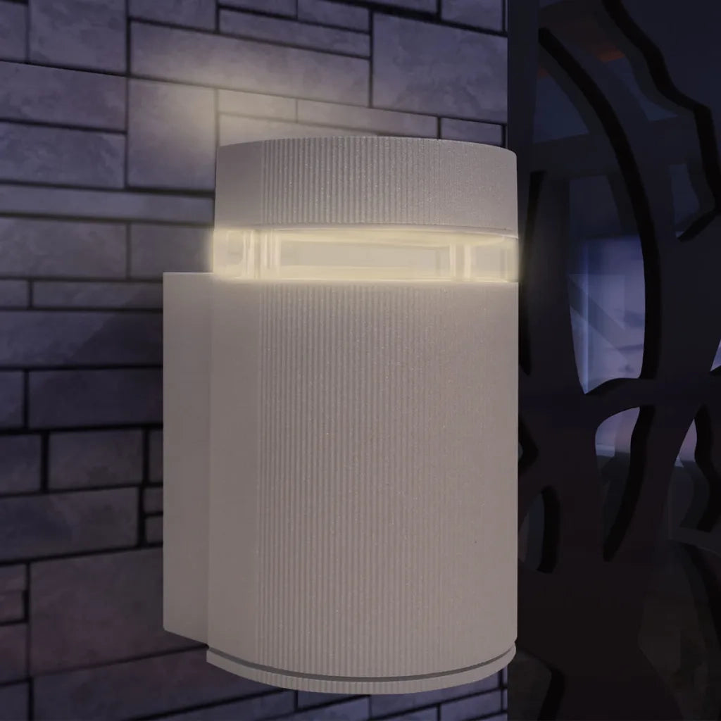 Luce da parete per esterno semi-cilindrica in alluminio grigio CFW4871036