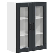 Mobile da cucina moderno da parete con pratico spazio di archiviazione 60 x 31 x 80 cm legno ingegnerizzato nero 02_0054429