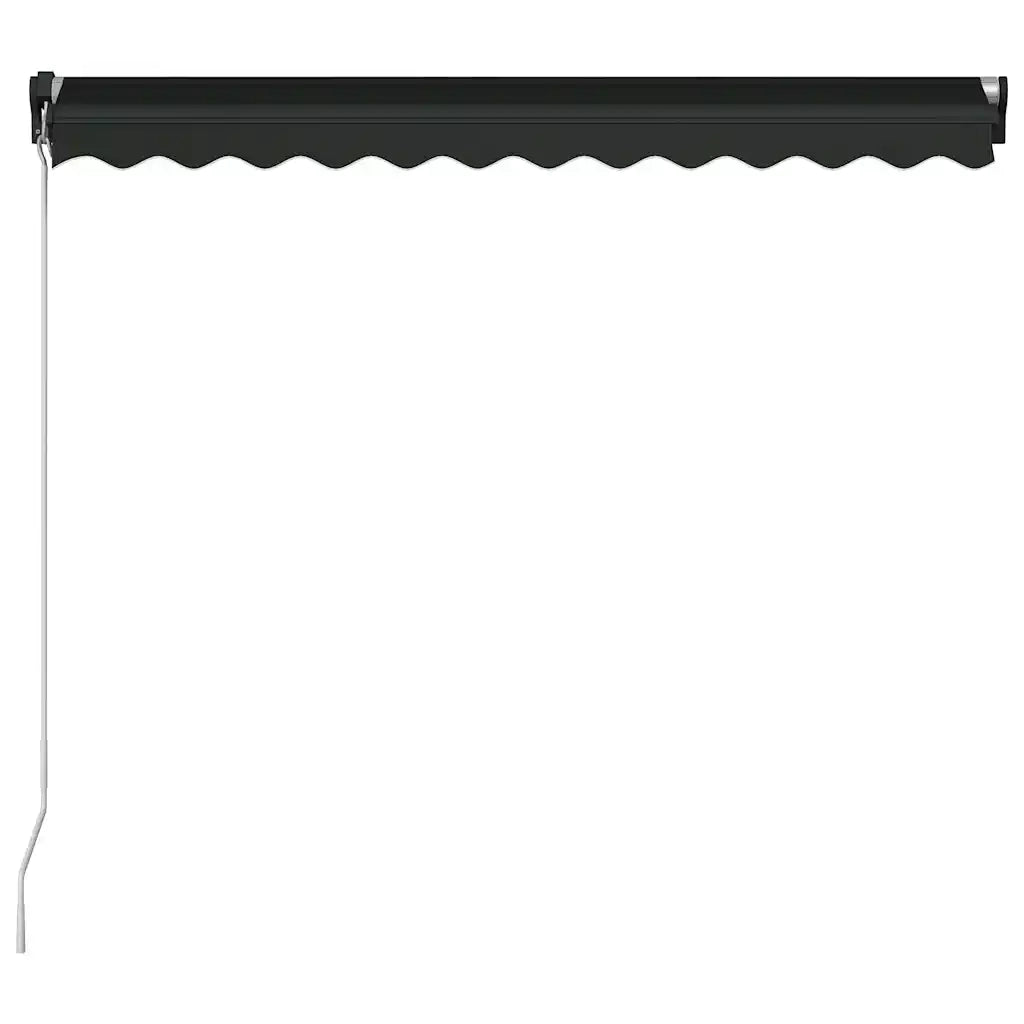 Tenda da Sole Retrattile Manuale con LED-Tenda parasole per Patio 300x250 cm Antracite 732137