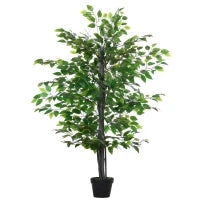 Albero Baniano Artificiale, Pianta Finta Decorativa Interno ed Esterno Alta 145cm, Verde