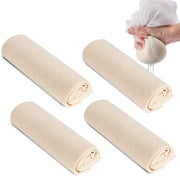 Set di setole per formaggio 4 pezzi setola per filtro 60 x 60 cm setola riutilizzabile tessuto di cotone canovaccio in lino non trattato setola lavabile per formaggio e preparazione di tisane e latte di noci