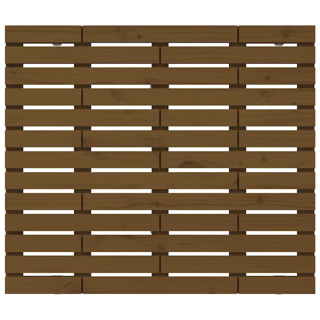 Testiera da Parete Ambra 96x3x91,5 cm in Legno Massello di Pino 824676