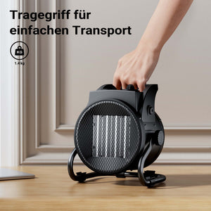 Termoventilatore ceramico Stufa elettrica in ceramica 2kW con termostato 30m² 2000W 3 livelli