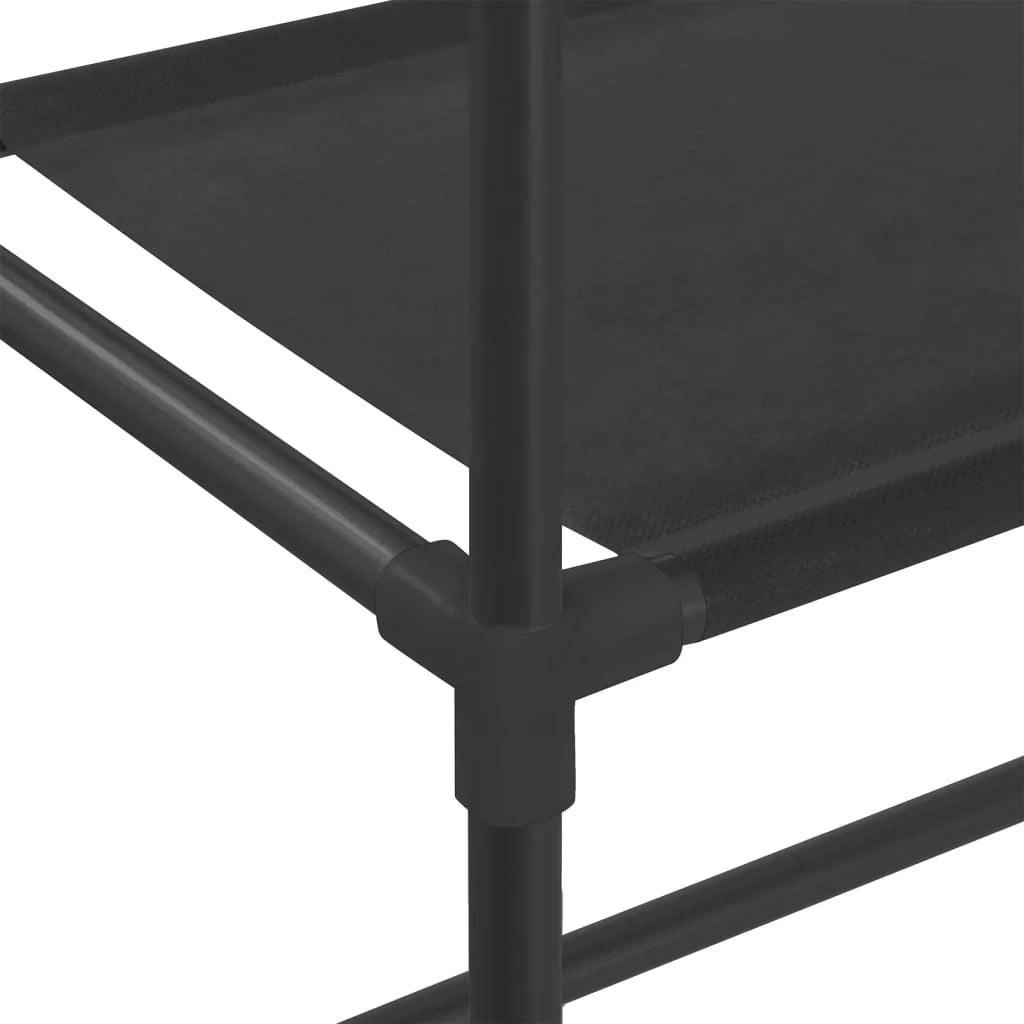 Scaffale portaoggetti a 2 ripiani per lavatrice ferro nero 02_0005446