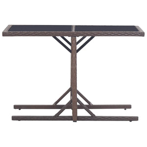 Set Mobili da Pranzo per Giardino 3 pz Marrone cod mxl 35770