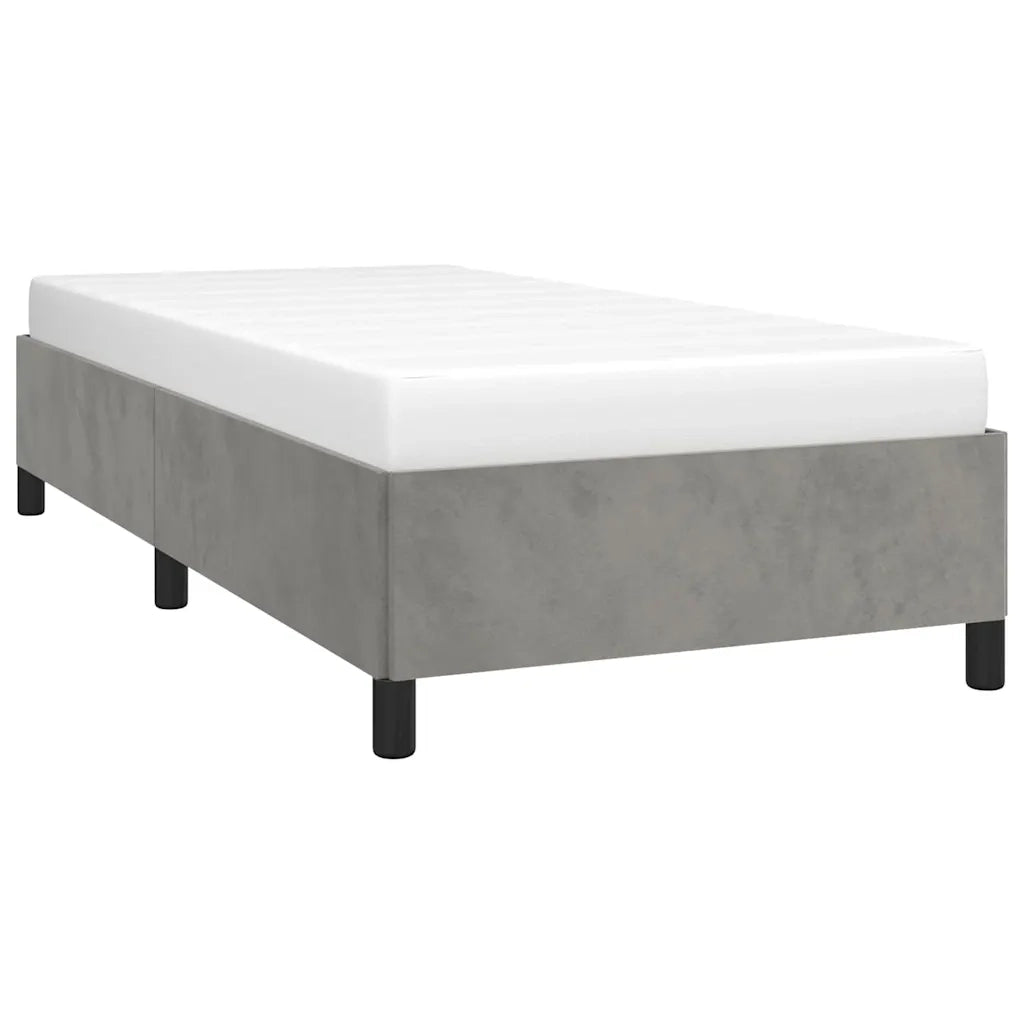 Struttura letto senza Materasso Grigio Chiaro 100x203 cm singolo XL Velluto 347351