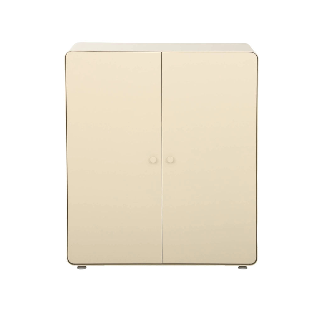 Credenza armadio metallo 2 ante, beige