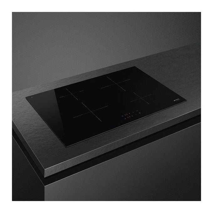 Smeg SI2741D piano cottura Nero Da incasso 75 cm Piano cottura a induzione 4 Fornello(i)