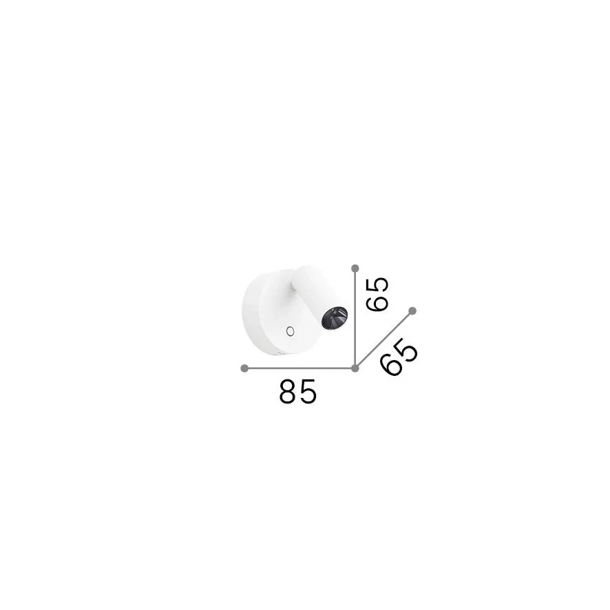 Applique Elf 1 Luce Led Integrato Nera E Oro