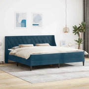 Struttura letto con materasso Blu 200 x 200 cm Velluto 3414824