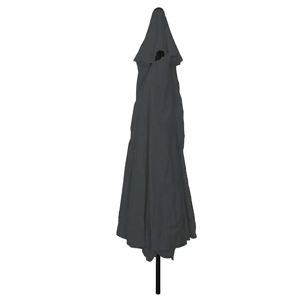 Ombrello da giardino-Ombrellone da spiaggia Antracite 394 x 394 x 248 cm
