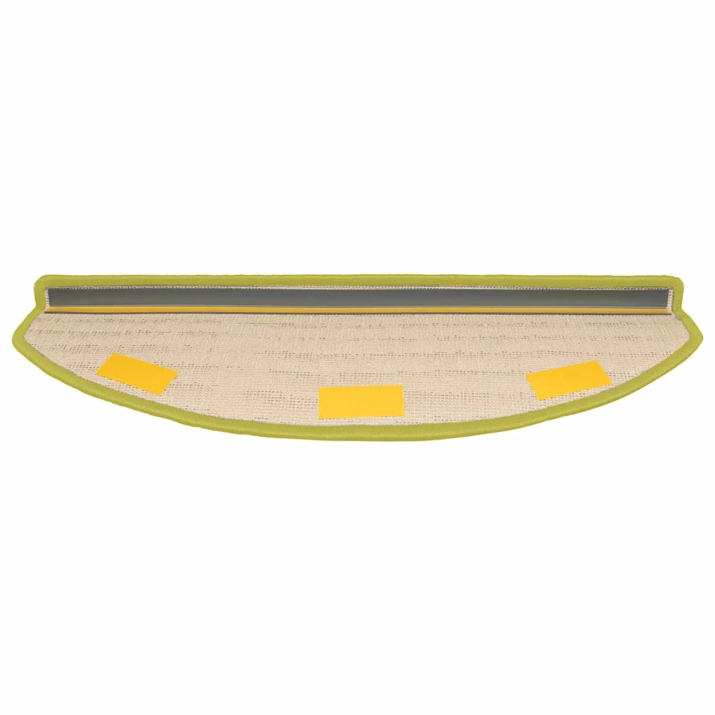 Tappetini per scale autoadesivi 15 pcs Verde 80 x 24,5 x 3,5 cm