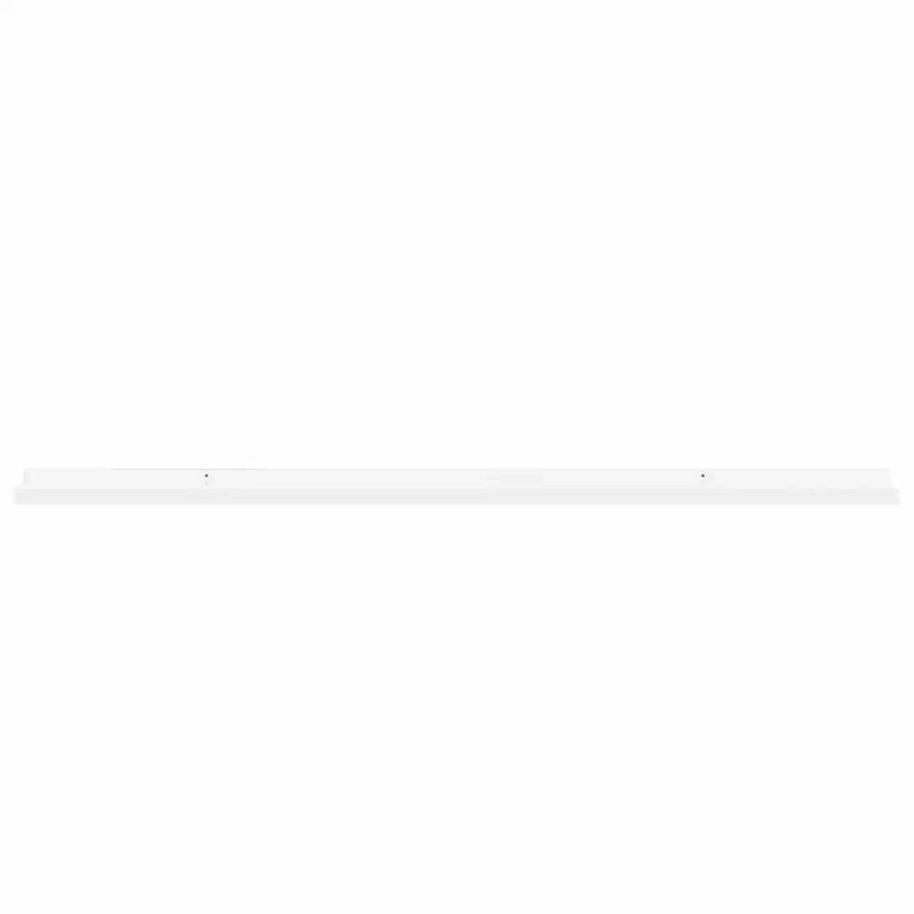 Mensole da Parete 2 pz Bianco Lucido 115x9x3 cm cod mxl 33725