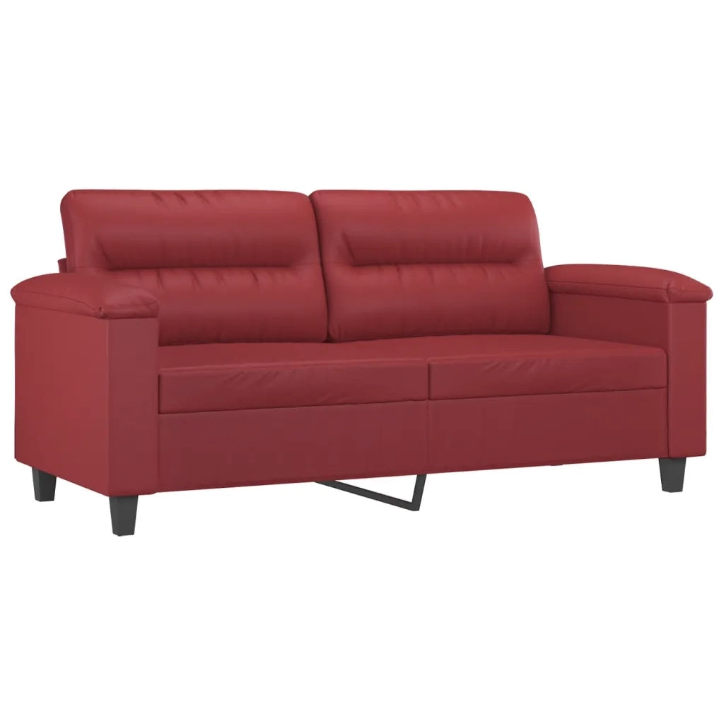 Divano a 2 Posti Rosso Vino 140 cm in Similpellecod mxl 86069
