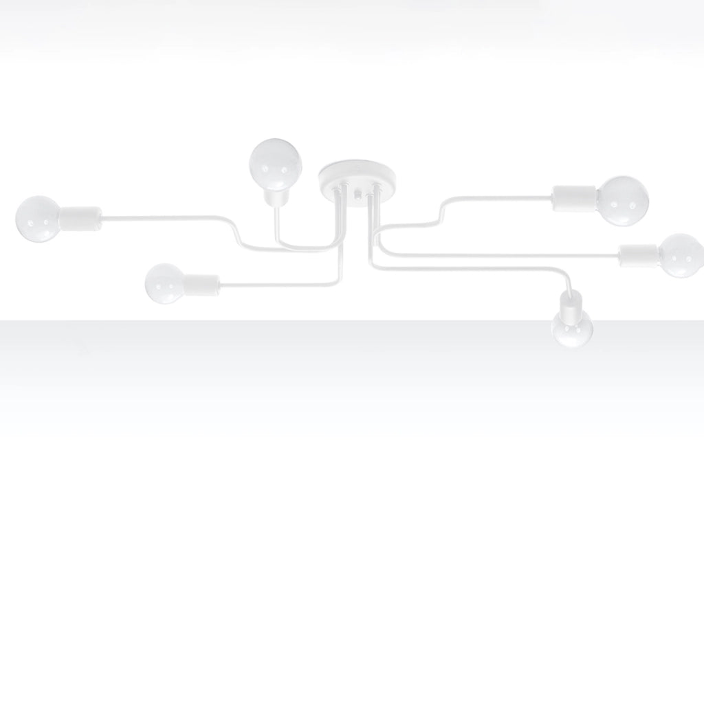 Plafoniera da soffitto PLANUM Pure Lume bianca 6 luci E27