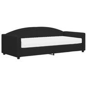 Divano letto | Sof¨¤ letto | Letto singolo con Materasso Nero 90x200 cm in Tessuto