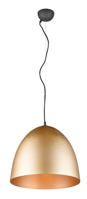 Lampada a Sospensione da Interno Attacco E27 in Alluminio Ottone Opaco