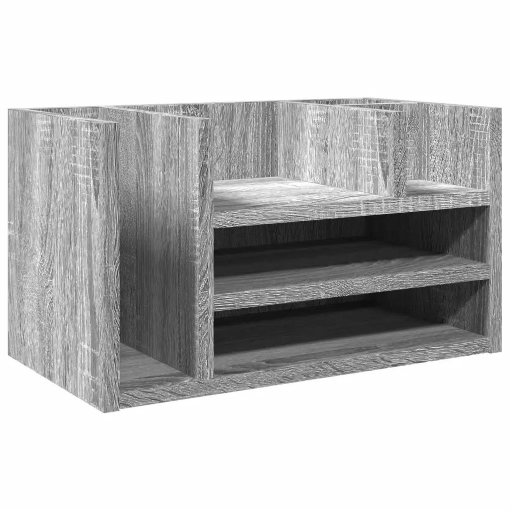 Organizer Scrivania Grigio Sonoma 44,5x24x25 Legno Multistrato CFW3024461