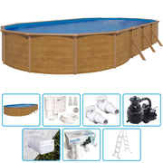 Piscina Fuori Terra Steelwood - 10,05 X 5,50 X H.1,20 M - Kit Base