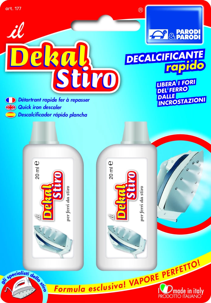Dekal Decalcificante Ferro da stiro 2pz da 20ml Elimina il Calcare Velocemente