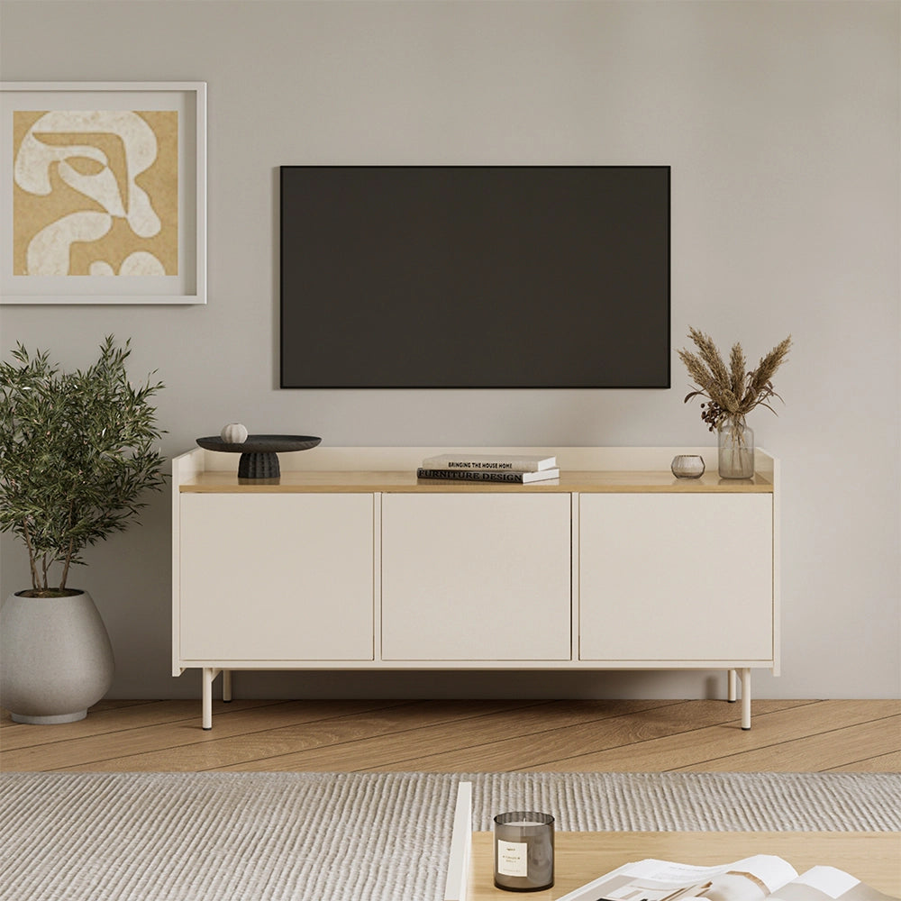 Vicco Mobile tv Crema 140 x 63 cm con 3 porte