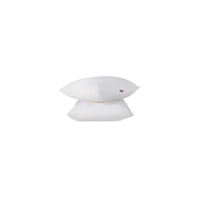 ABEIL Set di 2 cuscini Aerelle Cool Night - 60 x 60 cm - Bianco
