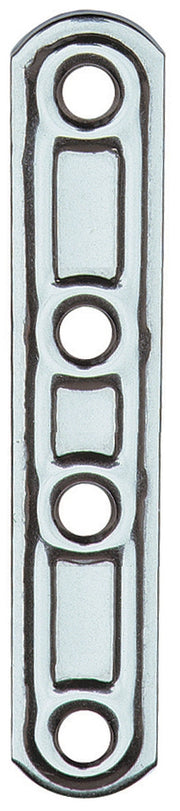 PIASTRA 163/IN LASTRINA DIRITTA INOX 4 FORI  60 MM- ALDEGHI LUIGI SPA- 20,0 pz