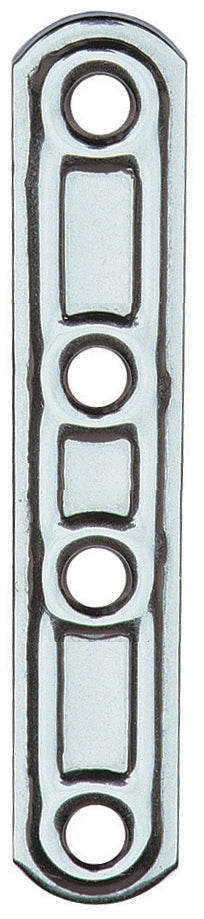 PIASTRA 163/IN LASTRINA DIRITTA INOX 4 FORI  60 MM- ALDEGHI LUIGI SPA- 20,0 pz