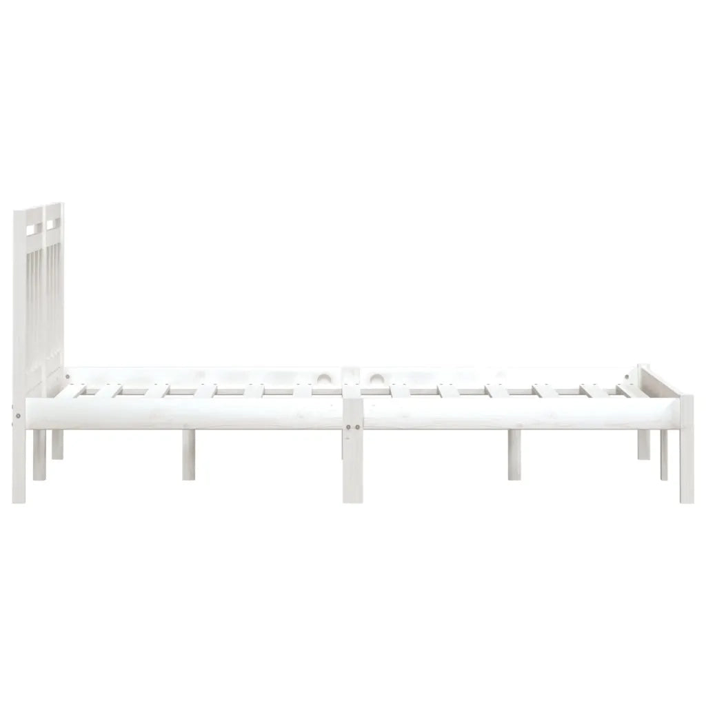 Giroletto Bianco in Legno Massello di Pino 160x200 cm 3100600