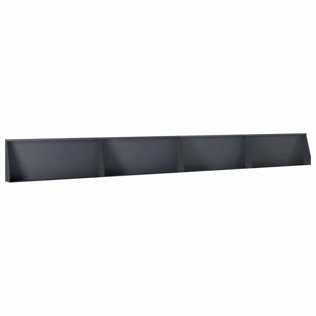 Muro di contenimento 4 pz 100 x 12 x 30 cm Acciaio Antracite 3449032