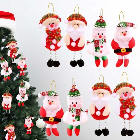 Decorazioni per albero di Natale, 8 pezzi, hanger per albero da appendere, decorazione per Natale, decorazione per casa, festa da appendere