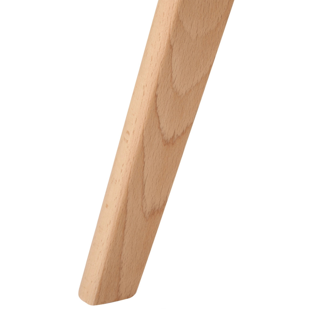 Set di 2 sedie da pranzo poliestere blu scuro gambe in legno soggiorno cucina stile moderno