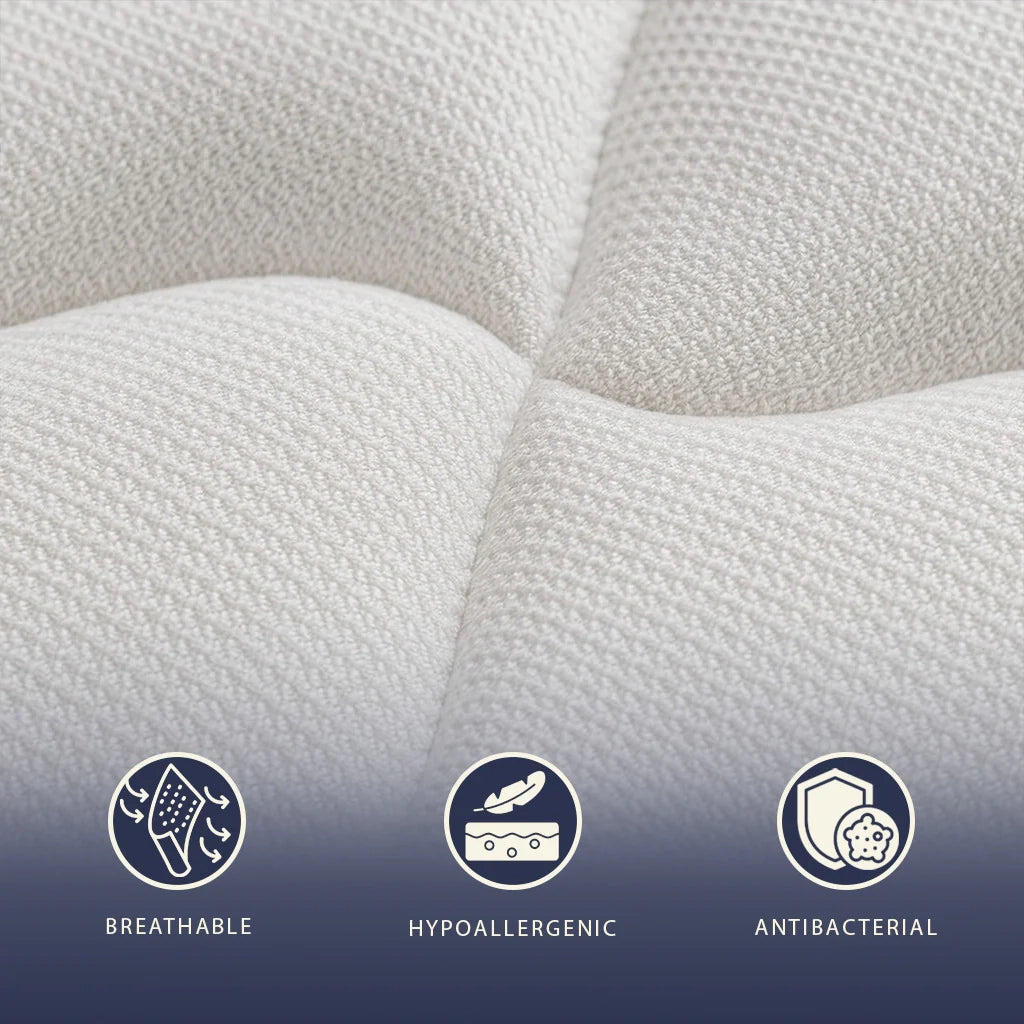 Materasso Ignifugo 80x190 in Memory Foam Alto 20 cm | Ortopedico | Rivestimento Anallergico e Antibatterico | Prodotto in Italia