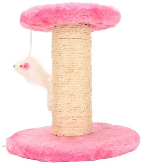 Sostegno Interattivo per Gatti - Piuma Molle - 2 Strati - Sisal - Per Gatti Indoor - Alta Stabilità - Sostegno per Gatti