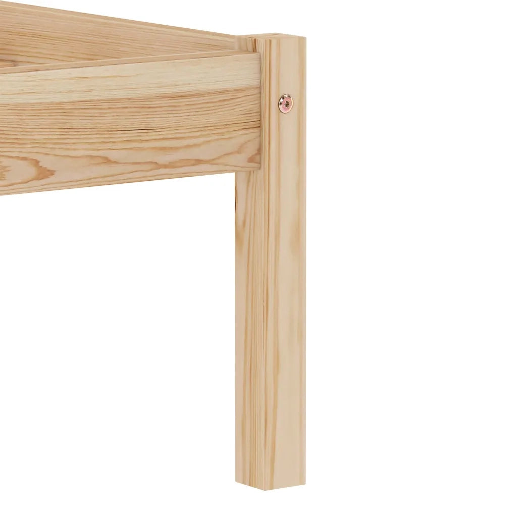 Giroletto senza Materasso 140x200 cm in Legno Massello di Pino 283193