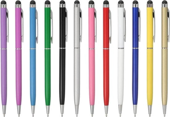 Set di 12 pennelli stilografici per touchscreen e pennelli da palla