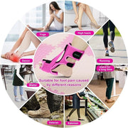 Supporto per il Talo Plantare per il Dolore al Tendo - Braccio Articolabile per Uomo e Donna con Supporto Ortopedico per Piede - Rosa