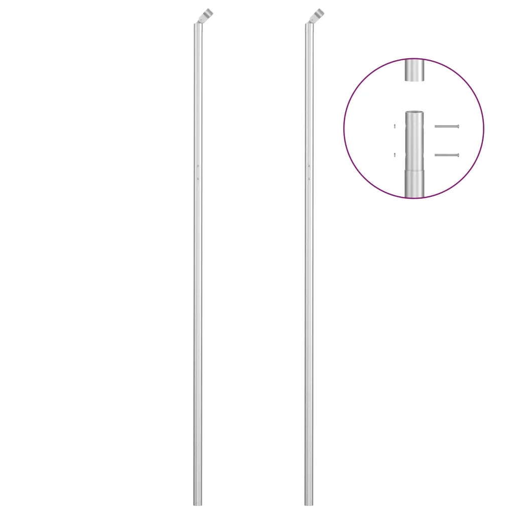 Recinzione da Giardino | Recinzione in Rete con Pali in Acciaio Zincato 15x1,5 m Argento