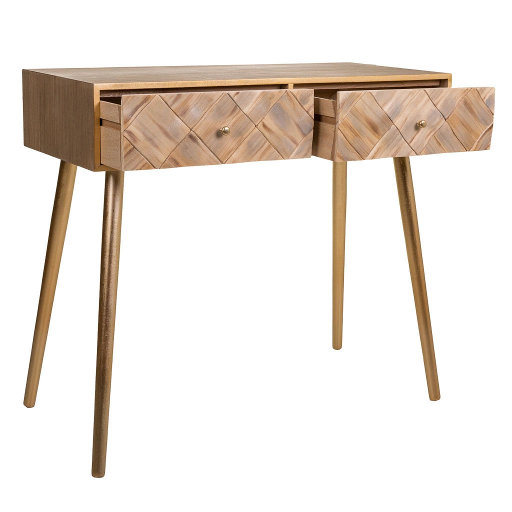 Mobile da ingresso in legno marrone 88x41x79h