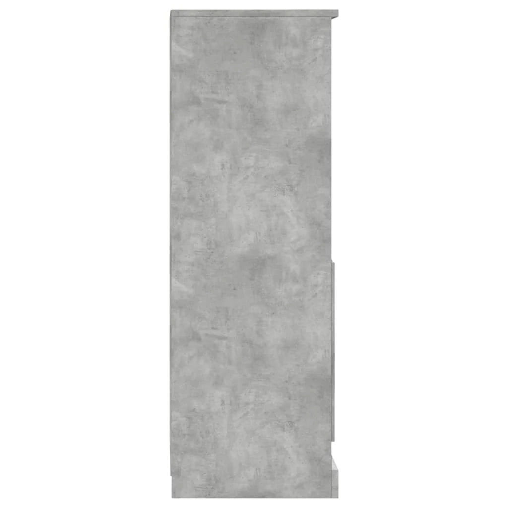 Buffet credenza cassettiera mobiletto mobile contenitore organizer per cucina soggiorno salotto alto 36 x 35,5 x 103,5 cm legno ingegnerizzato grigio 02_0034430